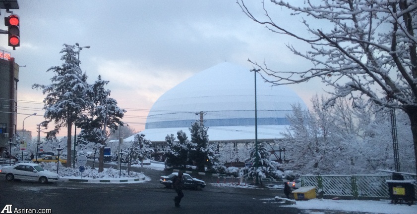 اولین برف زمستانی در تهران (عکس)
