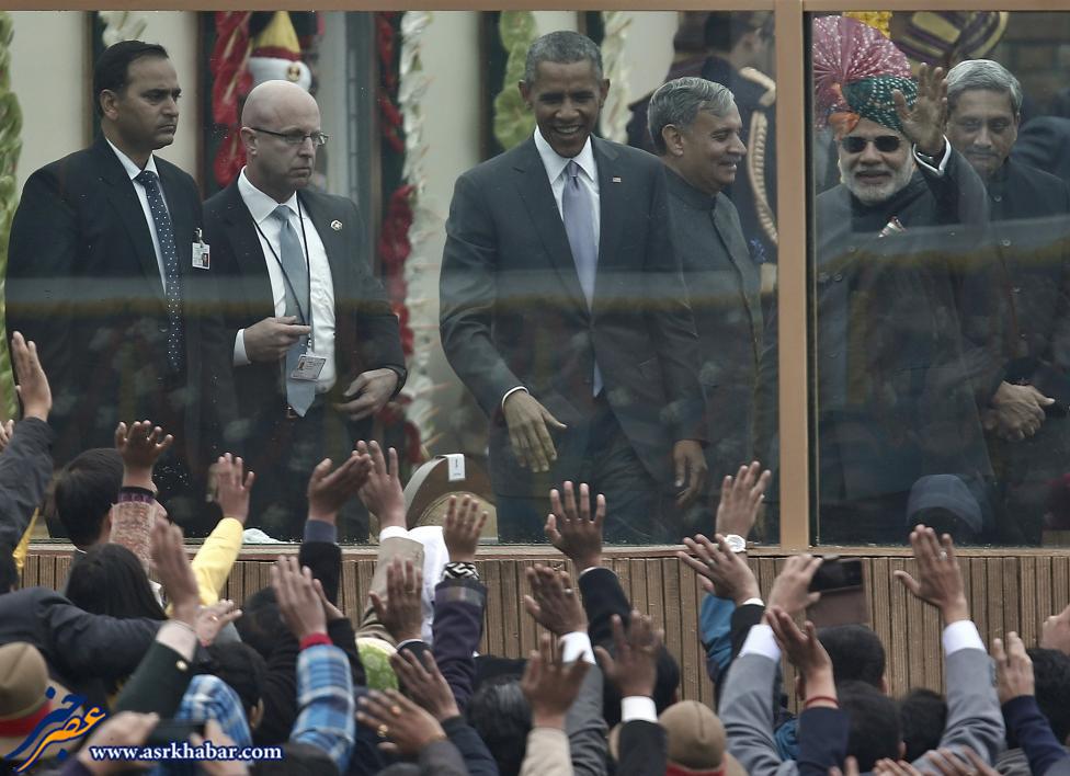 سفر اوباما یه هند (عکس)