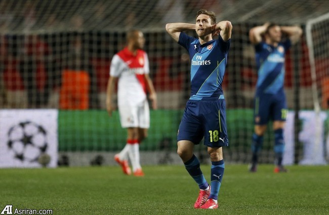 حذف آرسنال از لیگ قهرمانان اروپا (گزارش تصویری)