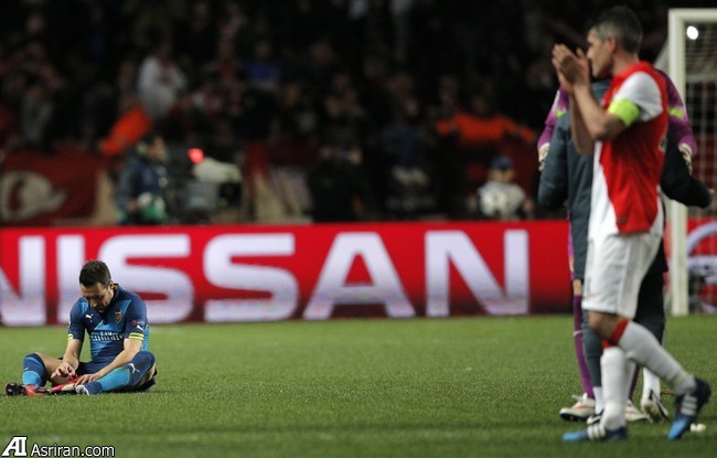 حذف آرسنال از لیگ قهرمانان اروپا (گزارش تصویری)