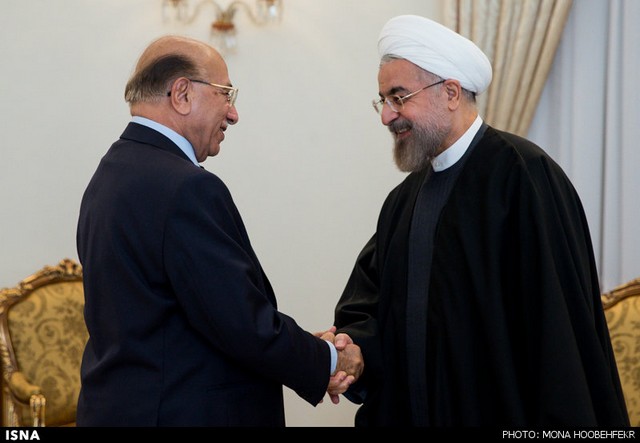 دیدار رییس قوه قضاییه عراق با روحانی (عکس)