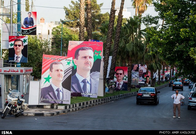 دمشق در آستانه انتخابات ریاست جمهوری (عکس)