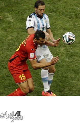 بازی آرژانتین و بلژیک (عکس)