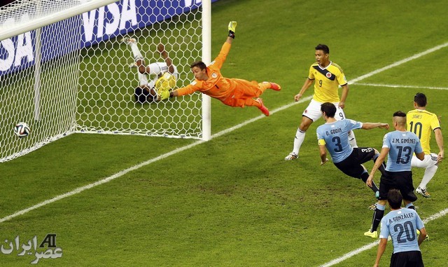 مسابقه کلمبیا و اوروگوئه (عکس)