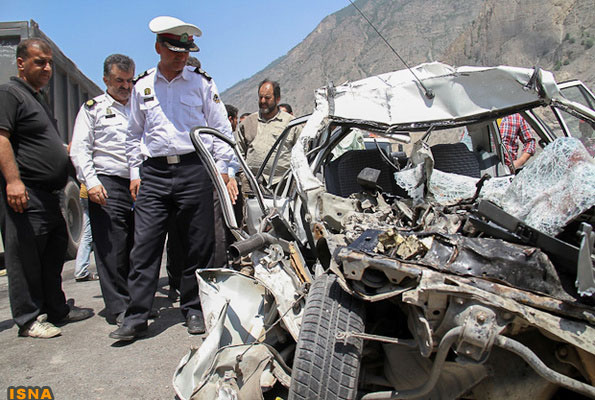 سقوط مرگبار عروس و خانواده اش به دره!