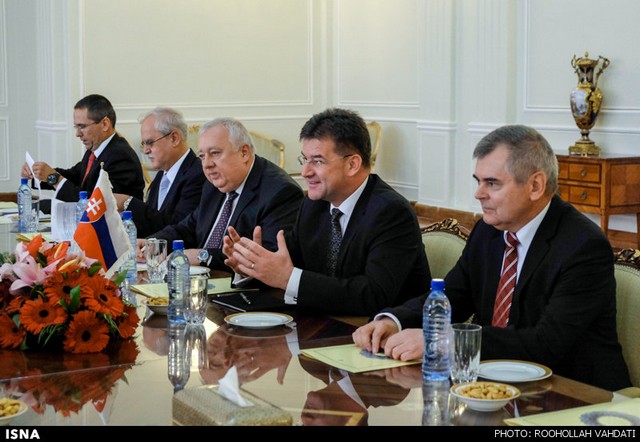دیدار وزیر خارجه اسلواکی با ظریف (عکس)