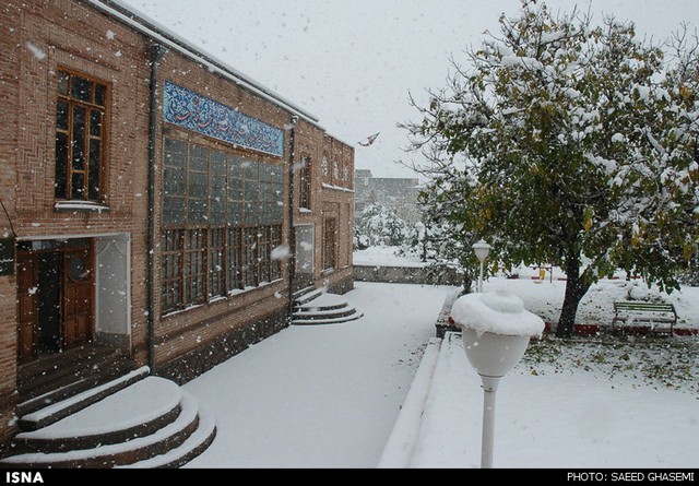 بارش برف در آذربایجان شرقی (عکس)