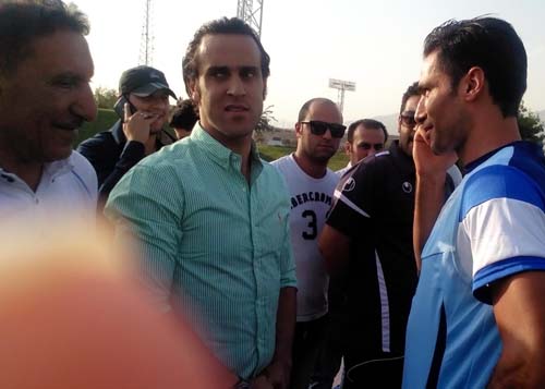 علی کریمی در تمرین استقلال+(گزارش تصویری)