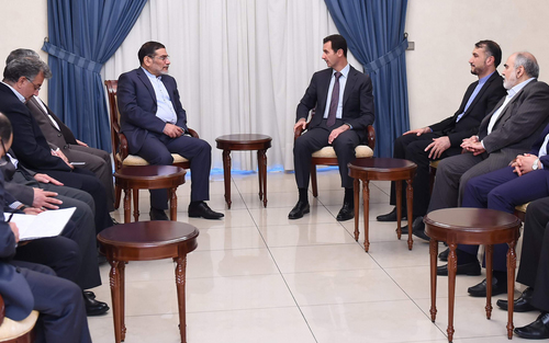 دیدار شمخانی با بشار اسد (عکس و فیلم)