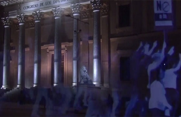 فناوری تظاهرات مجازی در برابر پارلمان اسپانیا فناوری تظاهرات مجازی در برابر پارلمان اسپانیا