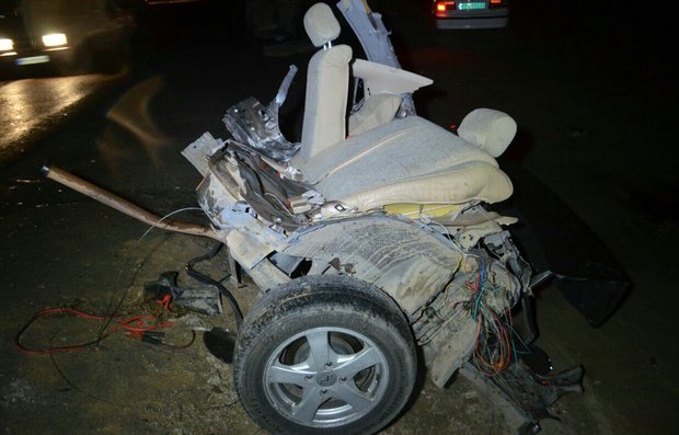 سانحه رانندگی خودرو ام وی ام را نصف کرد!