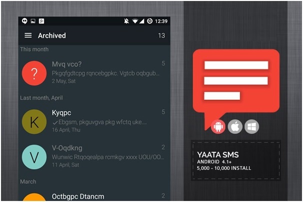 مدیریت پیامکها با اپلیکیشن YAATA SMS مدیریت پیامکها با اپلیکیشن YAATA SMS