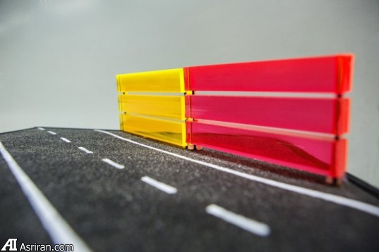 کاهش آلودگی صوتی و تولید انرژی پاک با موانع رنگی کاهش آلودگی صوتی و تولید انرژی پاک با موانع رنگی