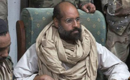 پسر قذافی به اعدام محکوم شد