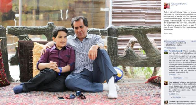 کودک ایرانی لایک زاکربرگ و کامنت اوباما را برانگیخت (+عکس)