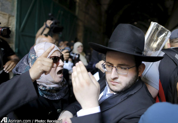 تنش بین مسلمانان و یهودیان در مسجد الاقصی (+عکس)