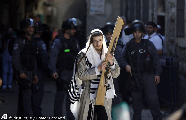 تنش بین مسلمانان و یهودیان در مسجد الاقصی (+عکس)