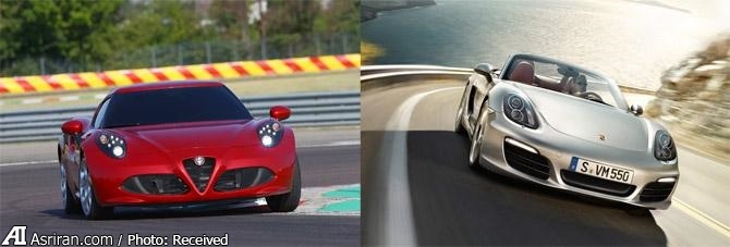 جدال الفا رومئو 4C و پورشه باکستر جدال الفا رومئو 4C و پورشه باکستر