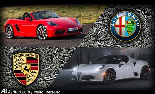جدال الفا رومئو 4C و پورشه باکستر جدال الفا رومئو 4C و پورشه باکستر