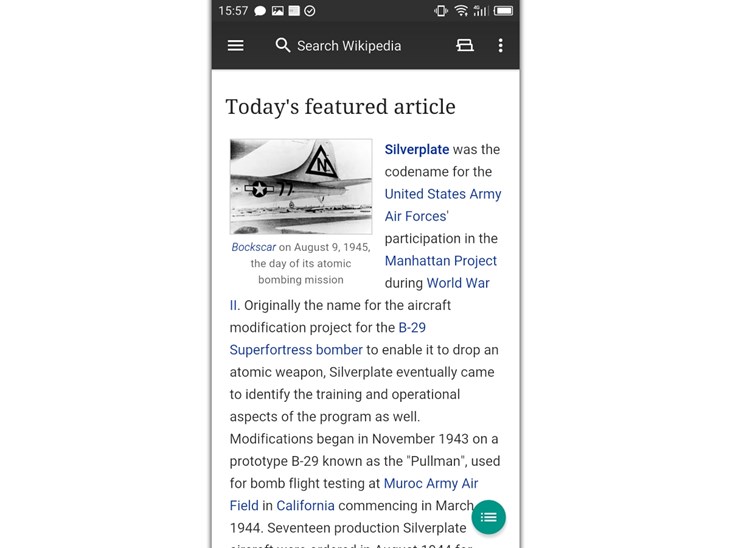 اپلیکیشن اندرویدی ویکی پدیا بروزرسانی شد اپلیکیشن اندرویدی ویکی پدیا بروزرسانی شد