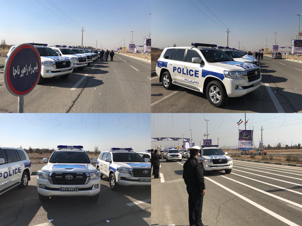 ورود لندکروزهای جدید به ناوگان پلیس راه کشور (عکس)