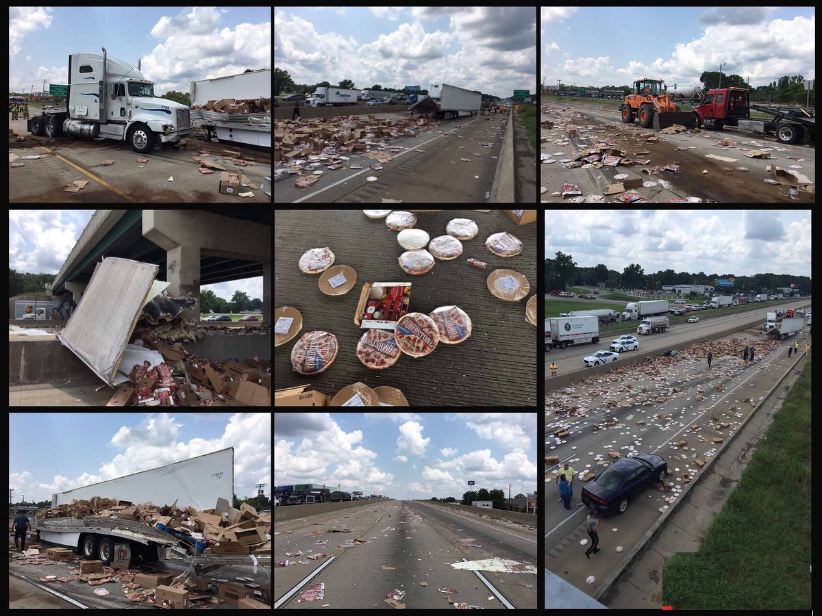 مرگ صدها پیتزا در یک تصادف جادهای///بزرگترین نسلکشی پیتزا در جهان مرگ صدها پیتزا در یک تصادف جادهای///بزرگترین نسلکشی پیتزا در جهان