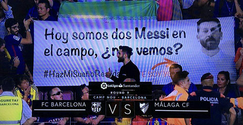 بدل لیونل مسی در ورزشگاه نیوکمپ (+عکس) بدل لیونل مسی در ورزشگاه نیوکمپ (+عکس)