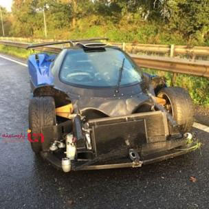 تصادف خودروی ۸ میلیاردتومانی (+عکس)