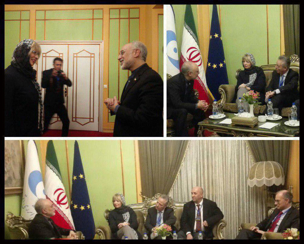 دیدار معاون موگرینی با صالحی در تهران (عکس)