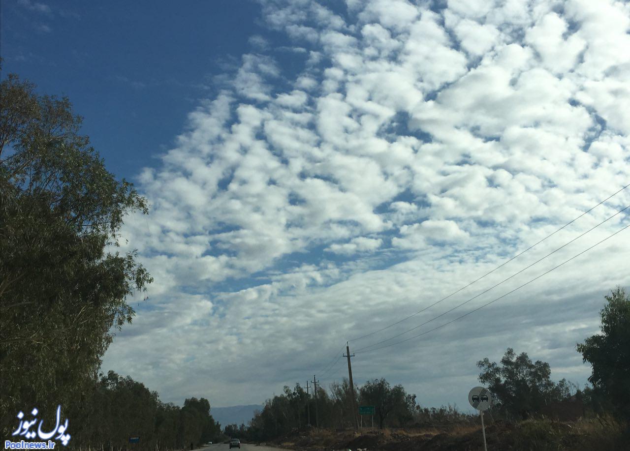 آسمان قصر شیرین (عکس)