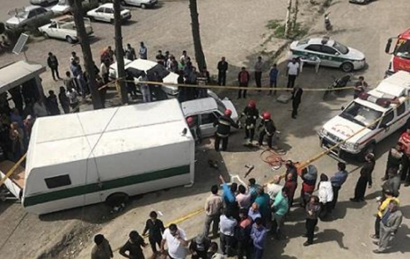 برخورد پراید با کانکس کنارجاده ای پلیس (+عکس)/ 6 زخمی و یک کشته