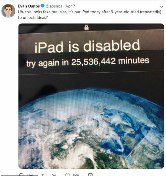 کودک 3 ساله یک آی پد را 49 سال قفل کرد! (+عکس)