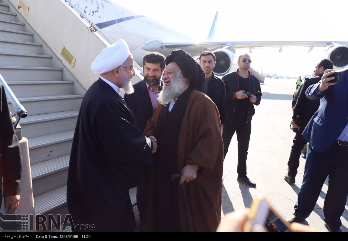 ورود روحانی به اهواز (عکس)