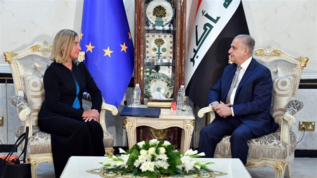 دیدار‌های موگرینی با مقامات عراقی/ بغداد: منطقه آماده جنگ جدیدی نیست و راه‌حل در مذاکره است