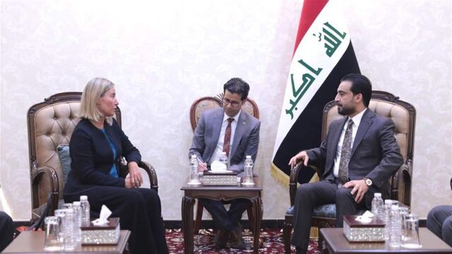 دیدار‌های موگرینی با مقامات عراقی/ بغداد: منطقه آماده جنگ جدیدی نیست و راه‌حل در مذاکره است