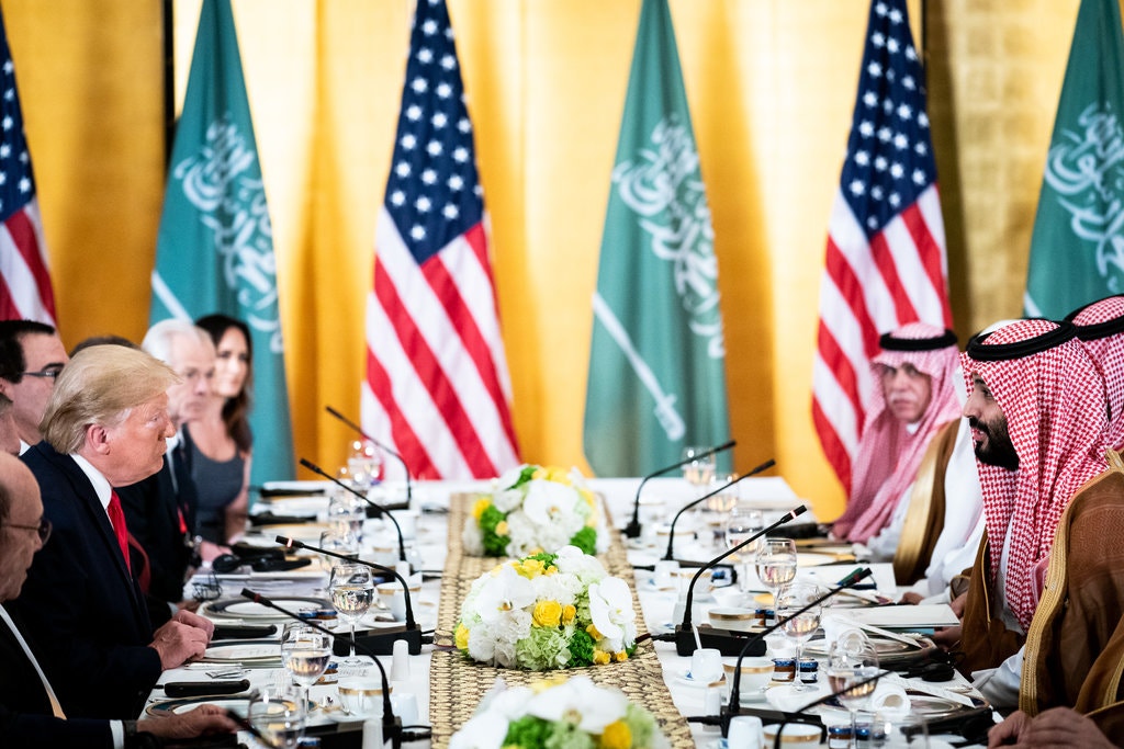 نخستین دیدار رسمی ترامپ و بن سلمان پس از قتل خاشقجی (+عکس)