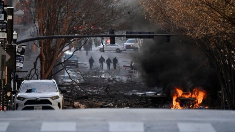 انفجار خودرو در آمریکا/ پلیس: عمدی است؛ حجم بمب، بی سابقه است