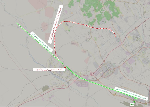 اعلام جزئیات جدید سانحه هواپیمای اوکراینی نقشه اصابت موشک به هواپیمای اوکراینی