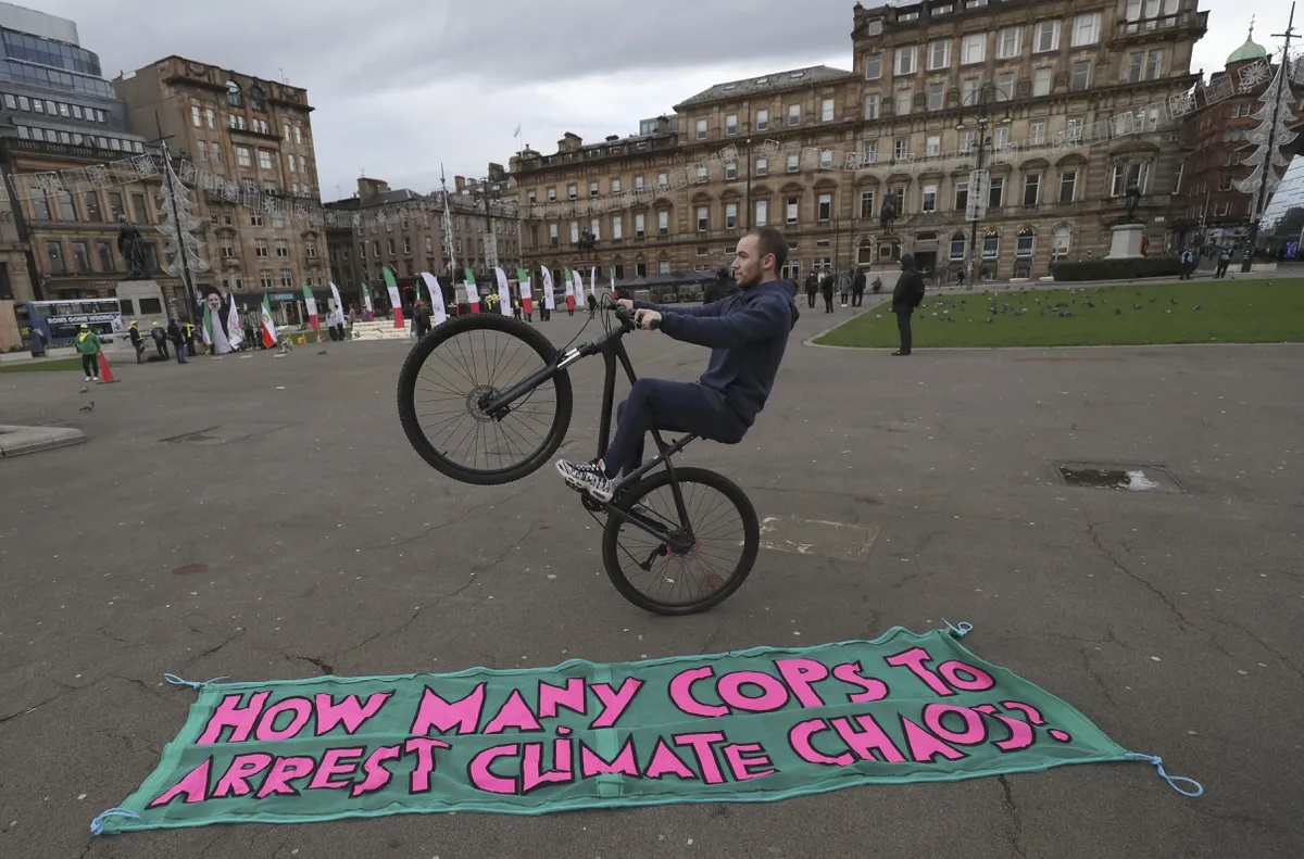 اعتراض به اجلاس اقلیمی گلاسکو اعتراض به اجلاس اقلیمی گلاسکو