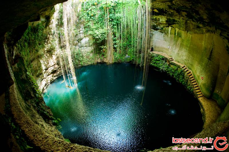 چشمه زیرزمینی ‏سنوت، مکزیک ‎