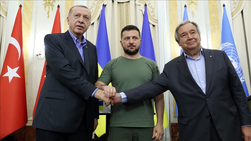 سفر اردوغان و دبیرکل سازمان ملل به اوکراین (+عکس) سفر اردوغان و دبیرکل سازمان ملل به اوکراین (+عکس)