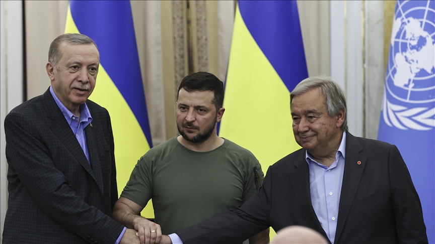 سفر اردوغان و دبیرکل سازمان ملل به اوکراین (+عکس) سفر اردوغان و دبیرکل سازمان ملل به اوکراین (+عکس)