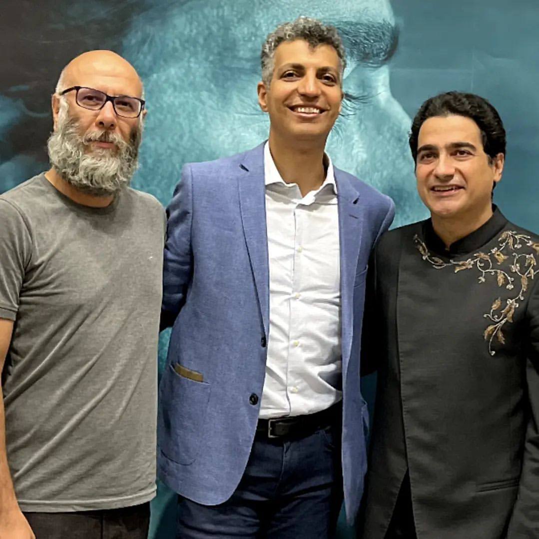 عادل فردوسی‌پور و محمد بحرانی در کنسرت همایون شجریان (عکس)