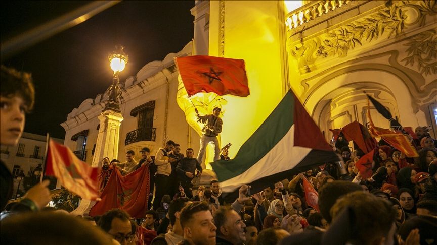 ادامه شادی مراکشی ها / شکست پرتغال و صعود به نیمه نهایی