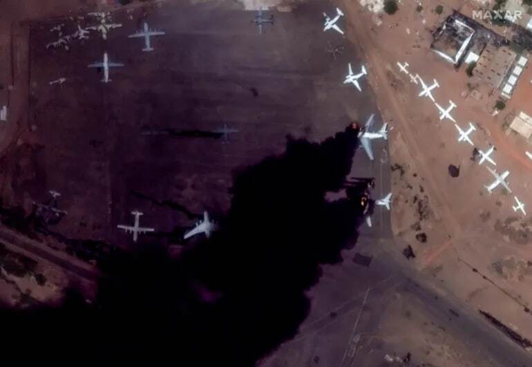 تصاویر ماهواره ای از خرابی جنگ در سودان (+عکس) تصاویر ماهواره ای از خرابی جنگ در سودان (+عکس)