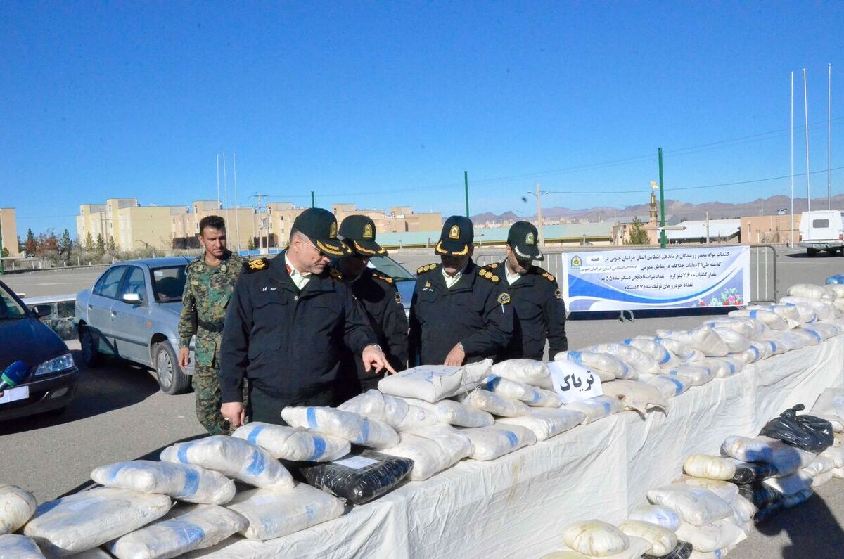 کشف ۶۰۰ تن مواد مخدر در یک‌سال اخیر