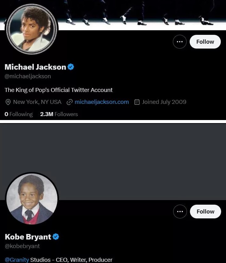 تیک آبی توییتر برای درگذشتگان تیک آبی توییتر برای درگذشتگان