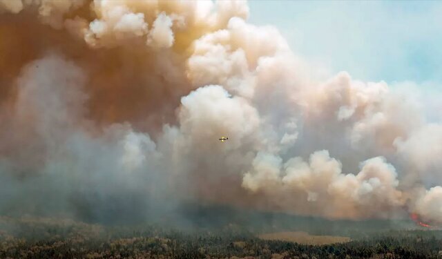 جنگلهای کانادا در حال سوختن جنگلهای کانادا در حال سوختن