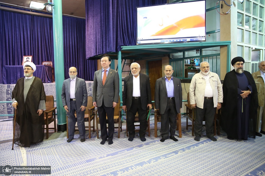 سفیر چین و کره شمالی در مراسم موتلفه در جماران (عکس)